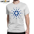 Мужская футболка Cardano Ada, из чистого хлопка, с круглым вырезом, с коротким рукавом, 4XL, 5XL