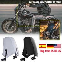 universal motorcycle windshield windscreen airflow wind deflectors fly screen parabrisas for harley dyna softail accessories new