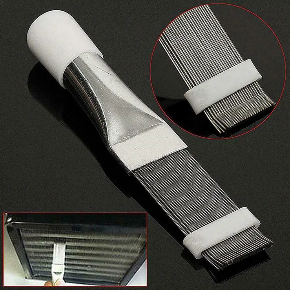 

Steel Fin Comb Brush For Air Blade Conditioner Cleaning Cooling Radiator Straightening Tool R6R2