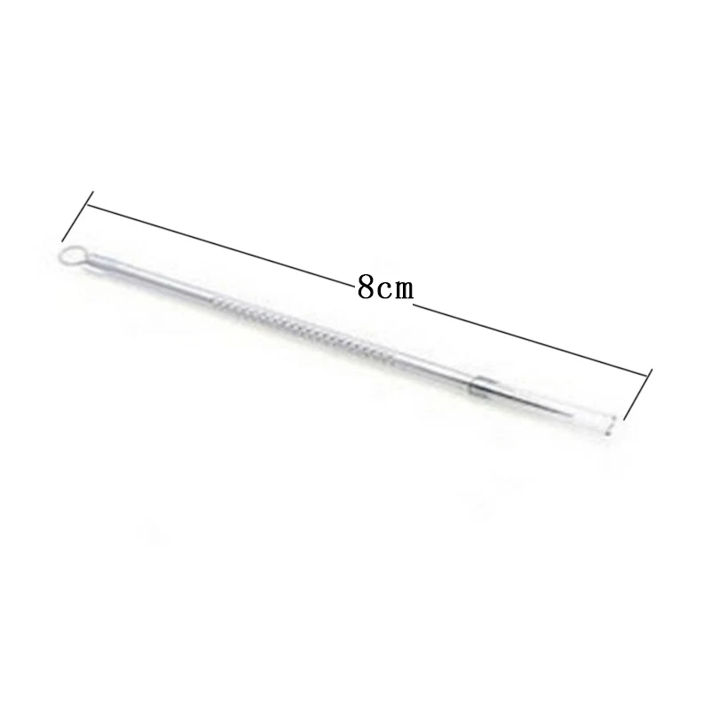 

New 1pcs Silver Blackhead Comedone Acne Blemish Extractor Remover Cosmetic Tool Stainless Needles Remove Tool 8 Cm
