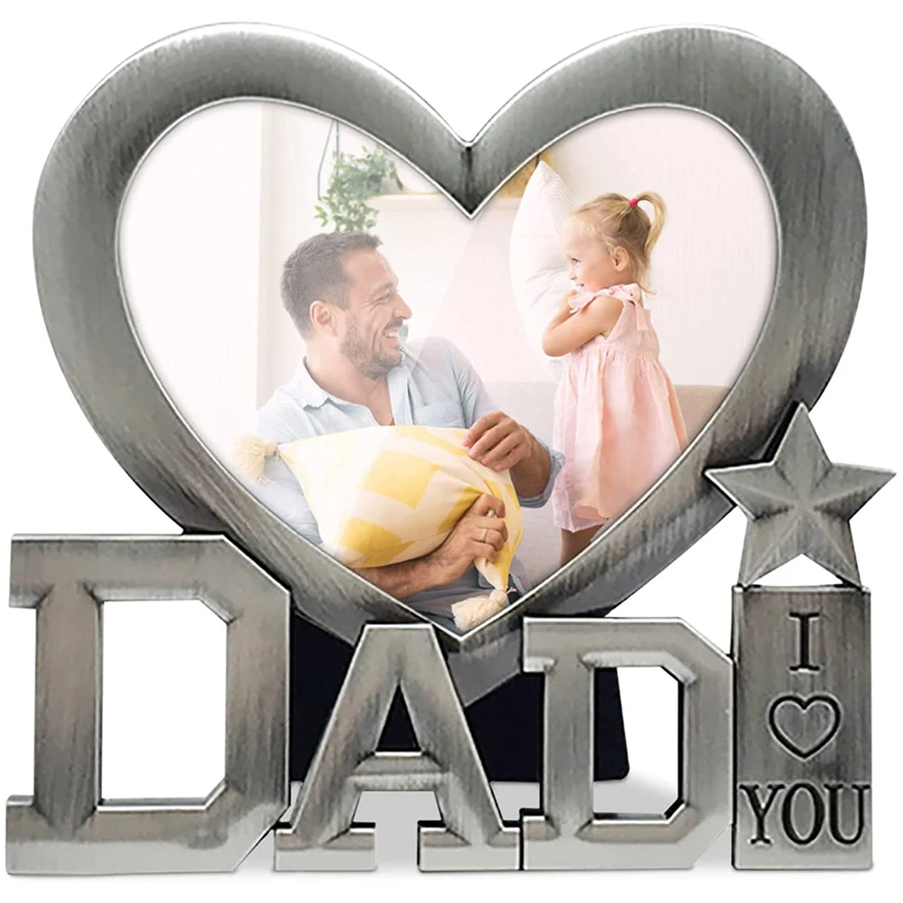 

Металлическая фоторамка для папы любовь фоторамка подарок на день отца фоторамка настольная фоторамка домашнее украшение фоторамка подар...