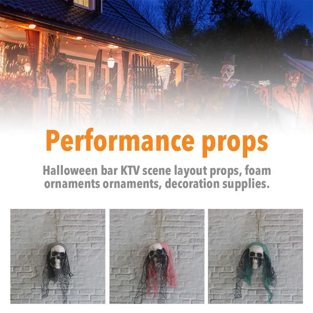 Украшение на Хэллоуин череп подвесной Призрак для дома с привидениями Мрачный