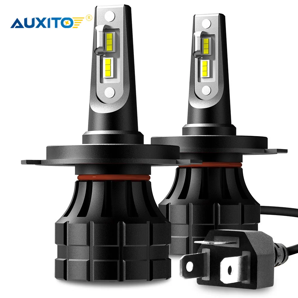 

AUXITO 2 шт. H4 светодиодный H7 H11 H8 9005 9006 H9 HB3 9012 светодиодный головной светильник лампы для фар светильник 10000LM 55W 6000K 12V авто лампа без радио Шум