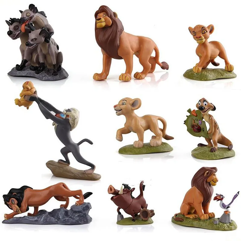 Король Лев Simba Nala Timon модель Фигурка ПВХ Фигурки Классические Игрушки для
