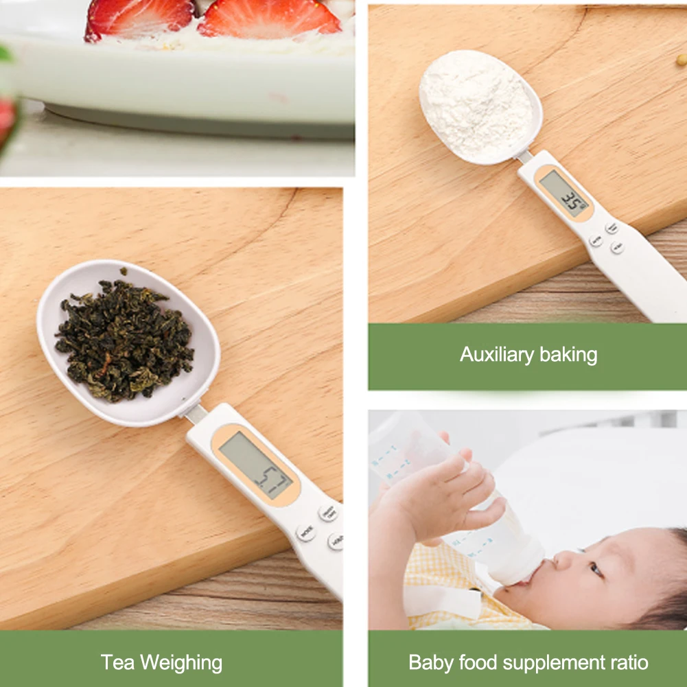 

Portable LCD Digital Kitchen Scale Measuring Spoon Gram Electronic Spoon Weight Volumn Food Scale New High Quality