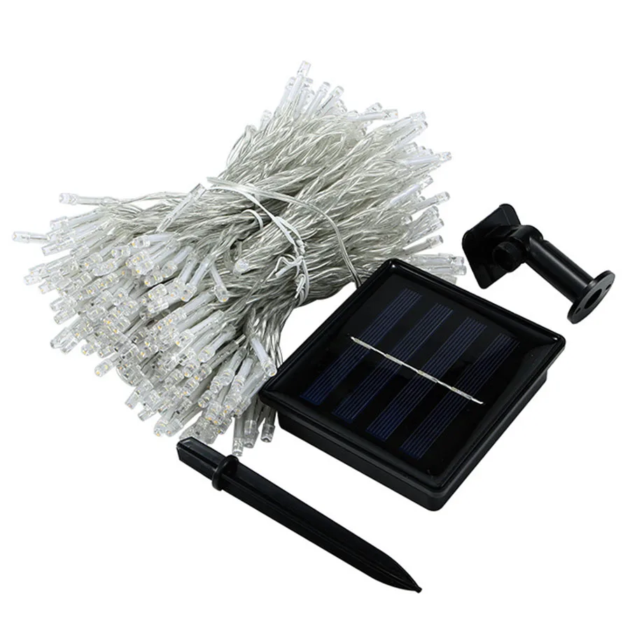 

Thrisdar 3X3M 300 LED Solar Powered Window Curtain String Light 8 Modes Outdoor Garden Patio Christmas Solar Garland Fairy Light