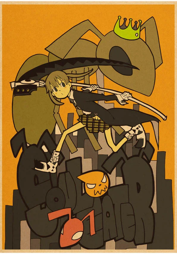 Настенная картина с рисунком Soul Eater настенные постеры картины obrobraffiche affiche islam art