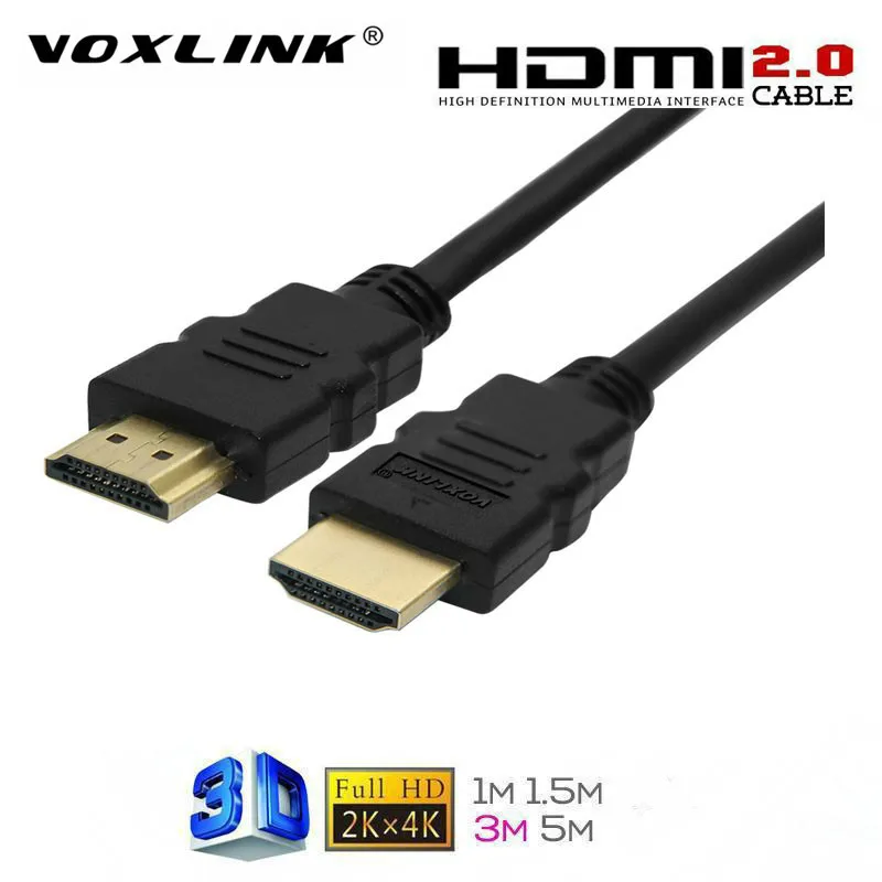 Кабель Voxlink 1 м 5 3 OD5.5MM 2160P HDMI 2 0 совместимый кабель Папа папа kable V2.0 4K * 2K для кабеля