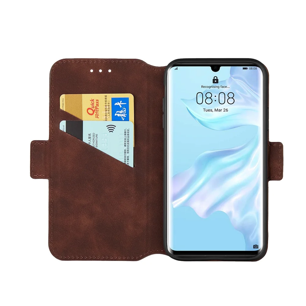 Кожаный защитный чехол с откидной крышкой и отделением для карт Redmi Note 8 Pro Чехол 6