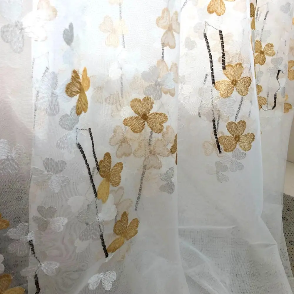 Занавеска в американском стиле белый прозрачный сарафан для гостиной кухни