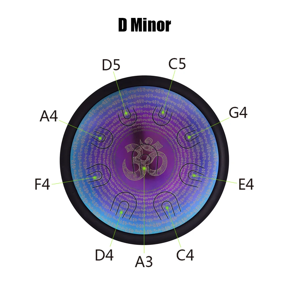 14 дюймов UU барабан ручной D Minor из легированной стали язычок 9 Двухтональные