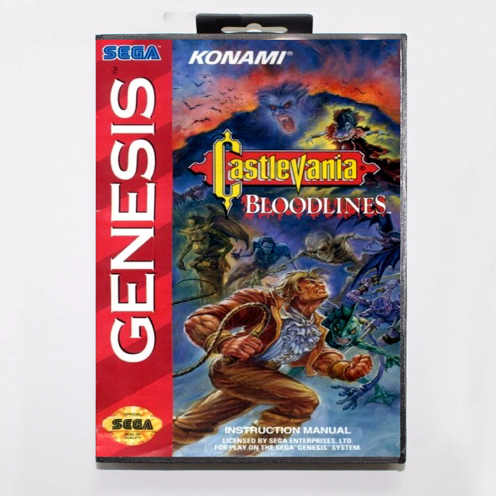Castlevania новое поколение/кровавые линии/убийца вампиров 16 бит MD игровая карта с