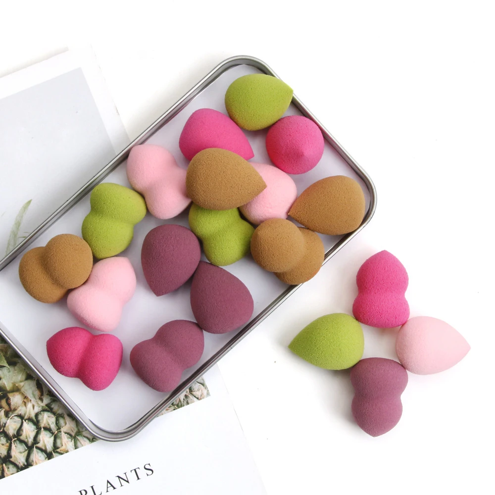 

High Quality 20Pcs Mini Makeup Sponge Cosmetic Puff Powder Puff Smooth Makeup Foundation Sponge Beauty Make Up Tools Accessories