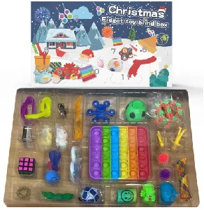 24 fidget advent calendar christmas blind box surprise anti stress relief toys sets slow rising squishy squeeze kids gift boys free global shipping