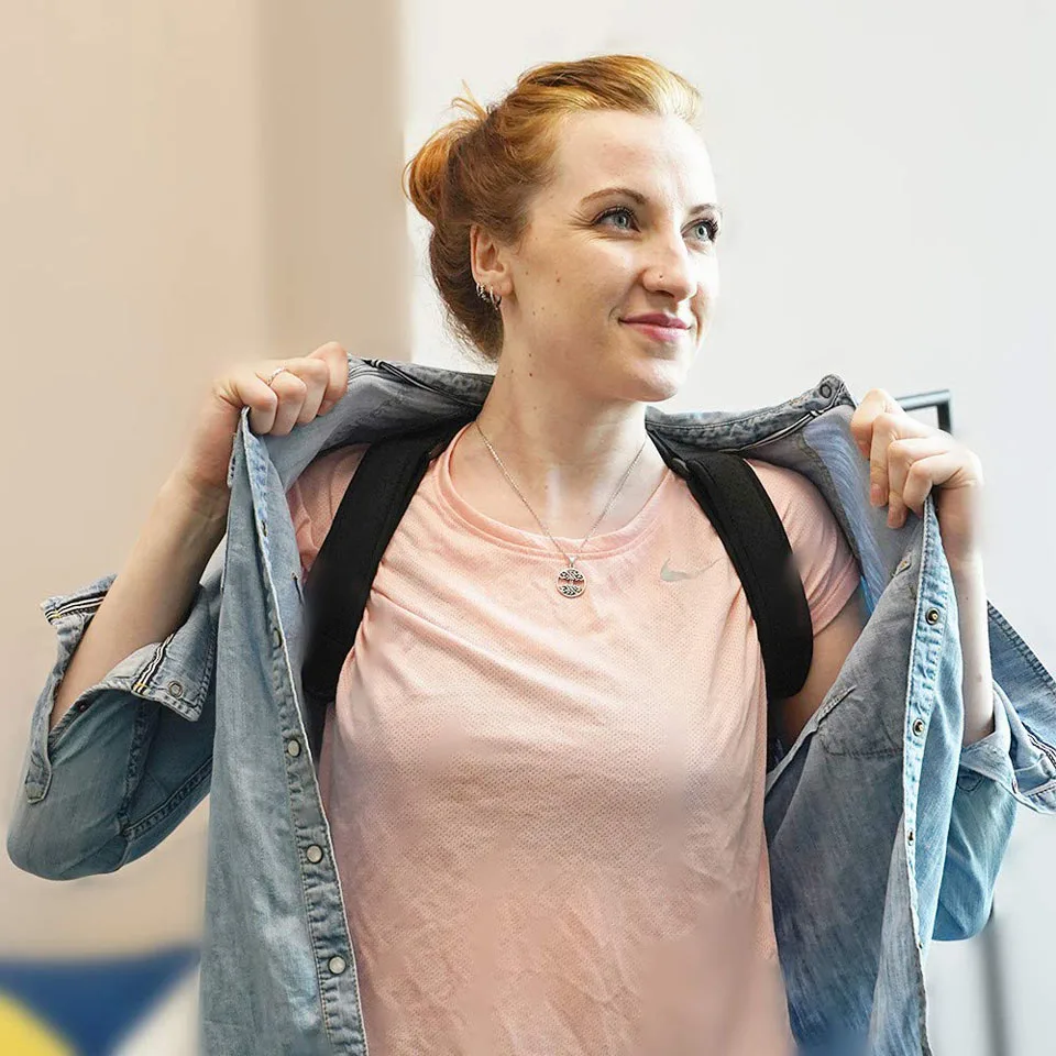 Регулируемый Корректор осанки для спины Getinfit коррекция до ключиц плеч