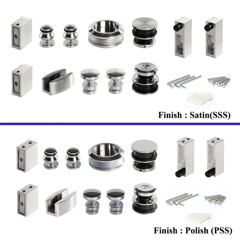 1 комплект стеклянная раздвижная система из нержавеющей стали 304