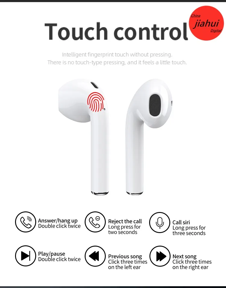 

I27tws Bluetooth headset 5.0 second generation subwoofer wireless charging pop-up touch with charging compartment