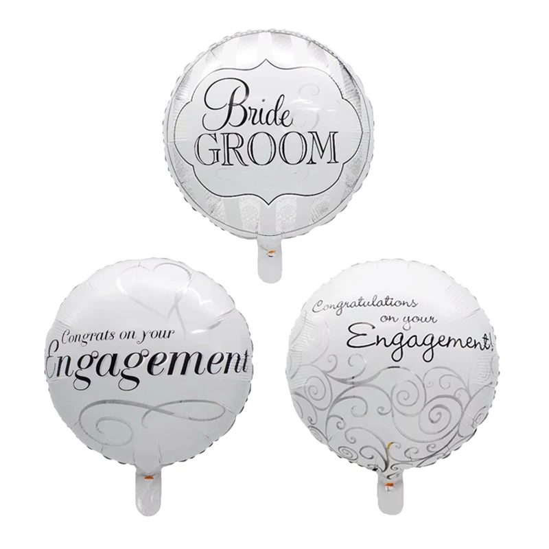 18-дюймовые шары с белым гелием для свадьбы невесты и жениха на День Св. Валентина