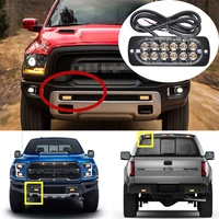 new 4 pcs amber 12 led 36w strobe work light bar beacon flash emergency car accessories wholesale quick delivery dropshipping