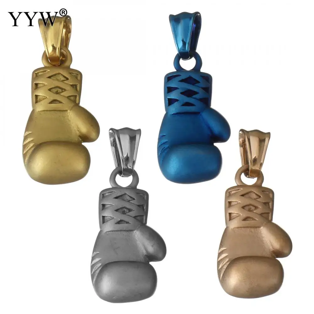 Шикарные боксерские перчатки кулон для ожерелья из нержавеющей стали