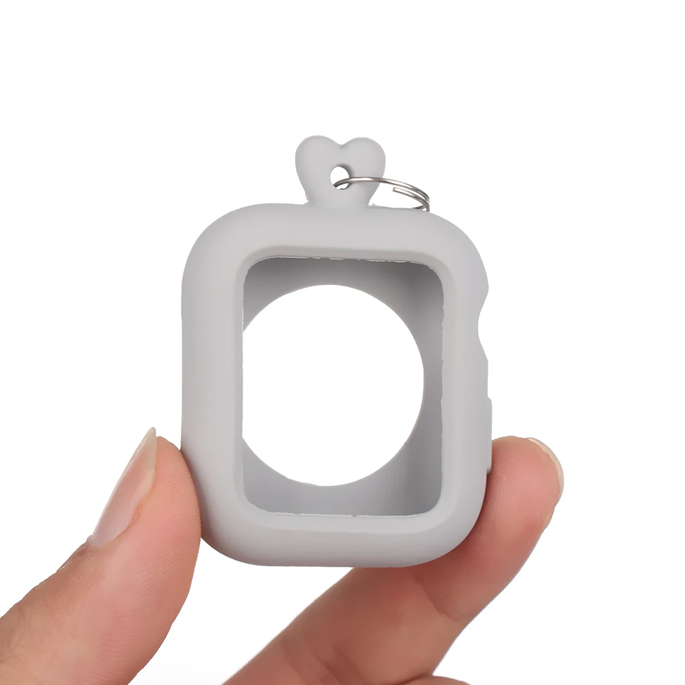 Цветной силиконовый чехол защитный ремешок ожерелье рамка для часов Apple Watch Iwatch