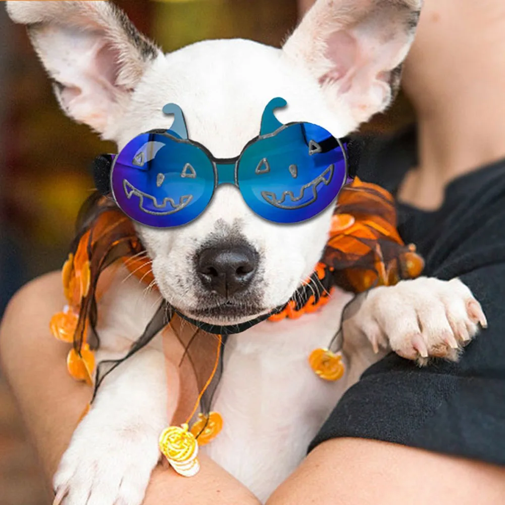 Регулируемые солнцезащитные очки для домашних животных собак Хэллоуин Забавная