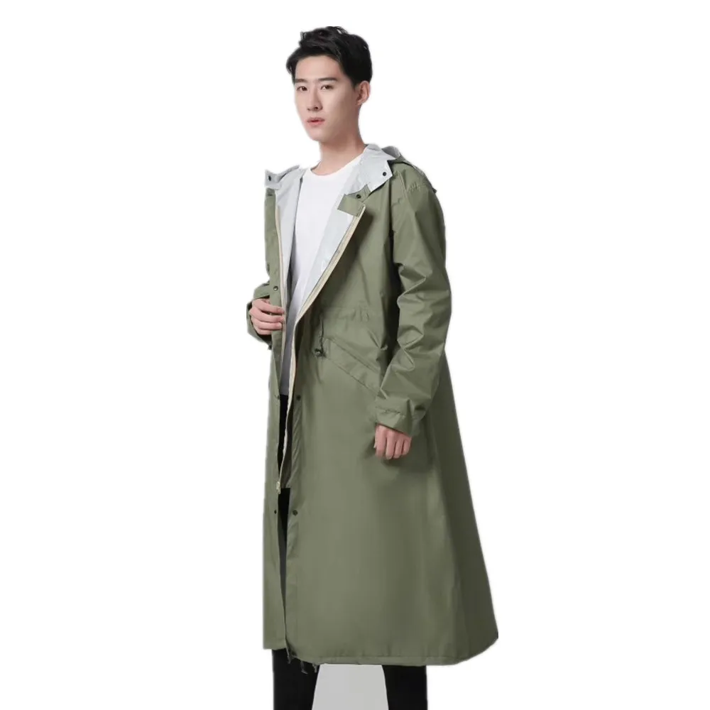 Длинные дождевики женские мужские водонепроницаемые уличные дождевые пончо