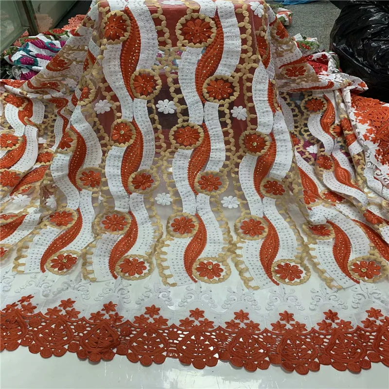 

Cotton Design White Swiss Voile stones Lace In Switzerland African Laces Fabrics 2020 High Quality Nigerian Lace For Wedding
