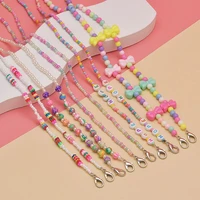 bohemia beads glasses chain mask chain acrylic pearl hangs masks holder womens sunglasses lanyard mask strap chain necklace