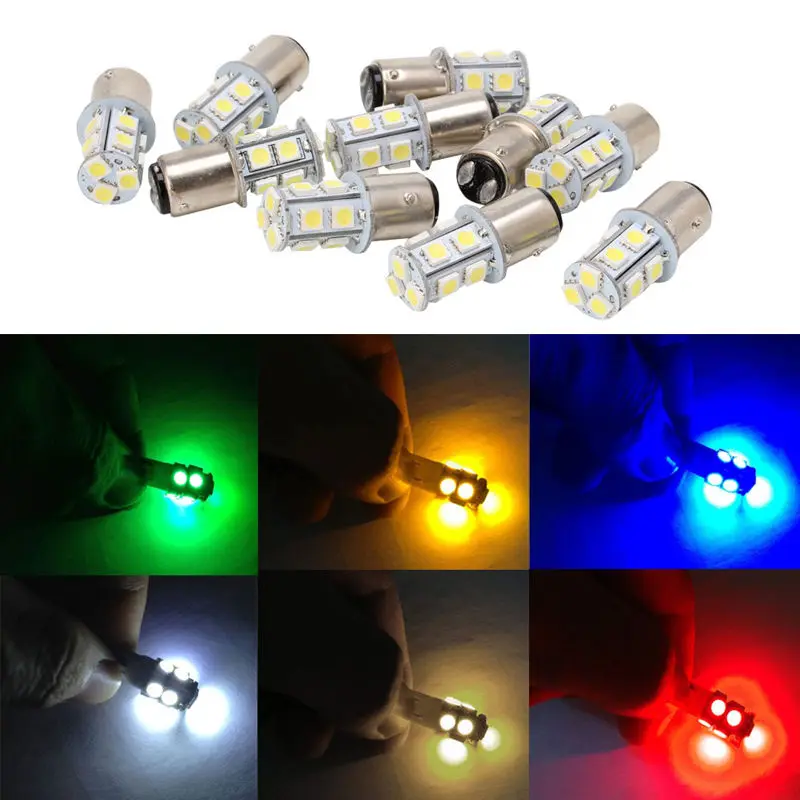 2 шт. BAY15D P21/5 Вт 1157 13 5050 SMD белый поворотного тормоза светодиодный светильник