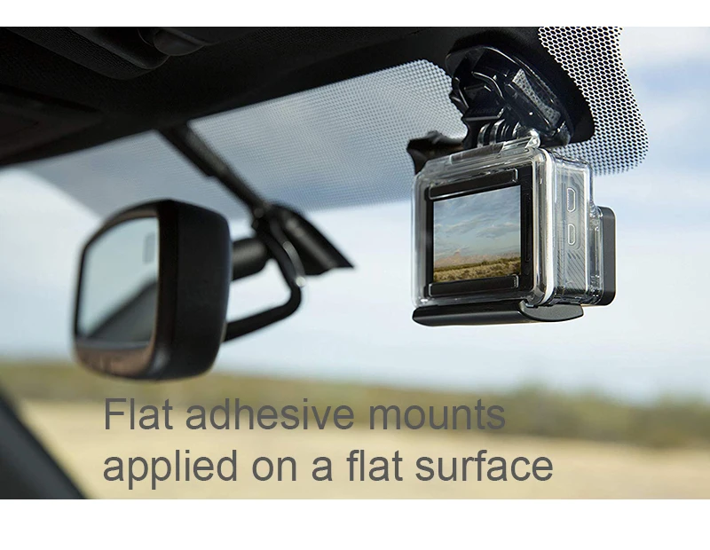4Pcs Flat Curved Mount Set Sticker 3M Adhesive for GoPro Hero 8 7 6 5 4 Sjcam Yi 4K Eken DJI Osmo Action Sport Camera Accessory