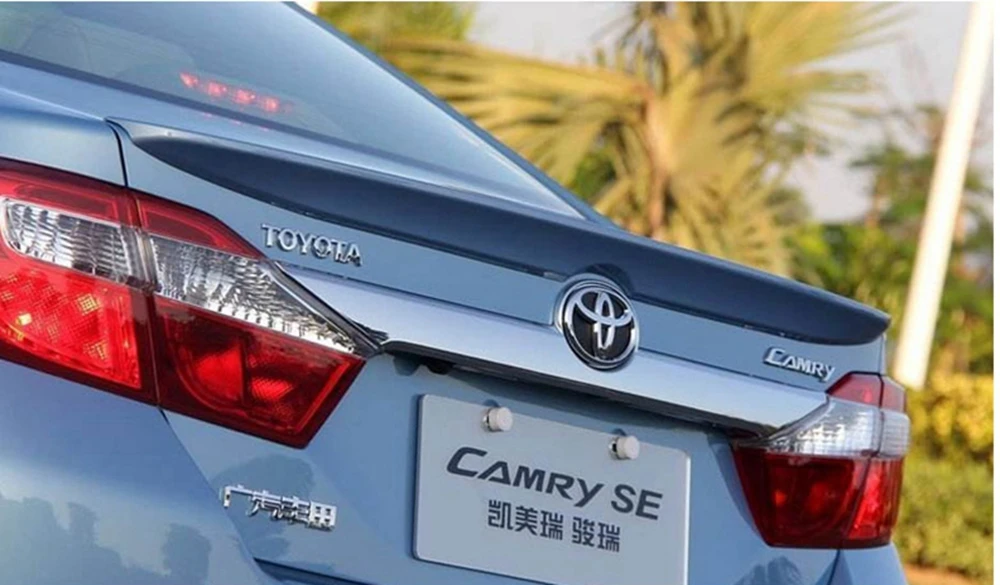 MONTFORD для Toyota Camry 2012 2013 2014 2015 Авто ABS пластик Неокрашенный задний Багажник крыло