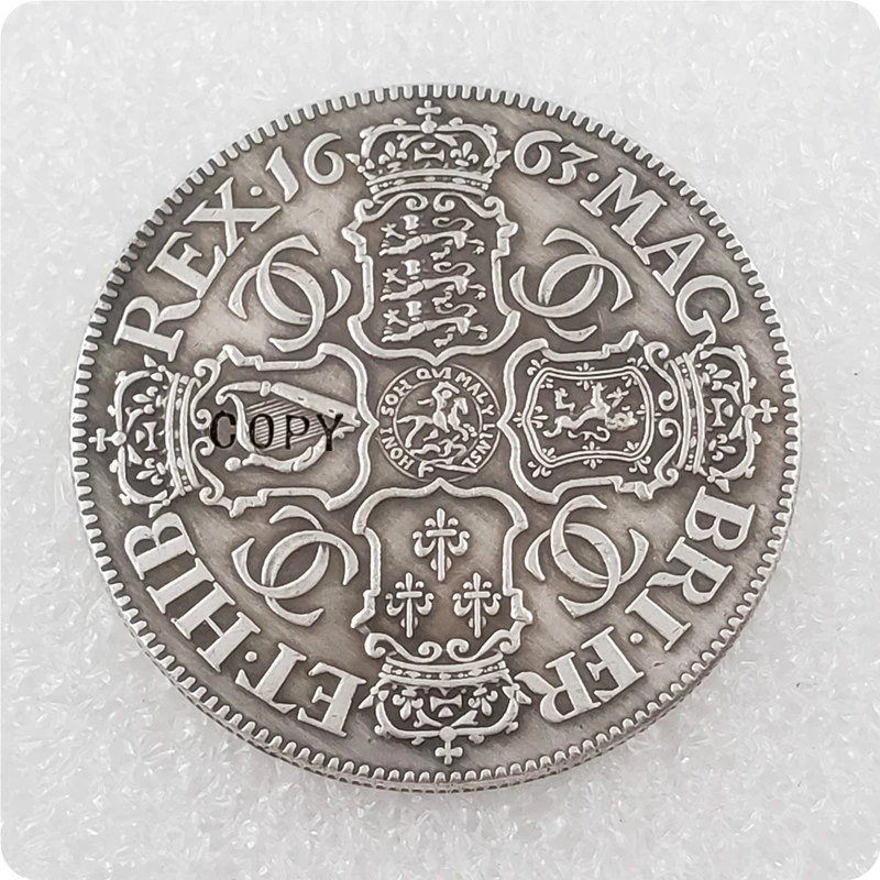 Коллекция 1663 года копия монеты с короной в Королевском Шарле II | Дом и сад