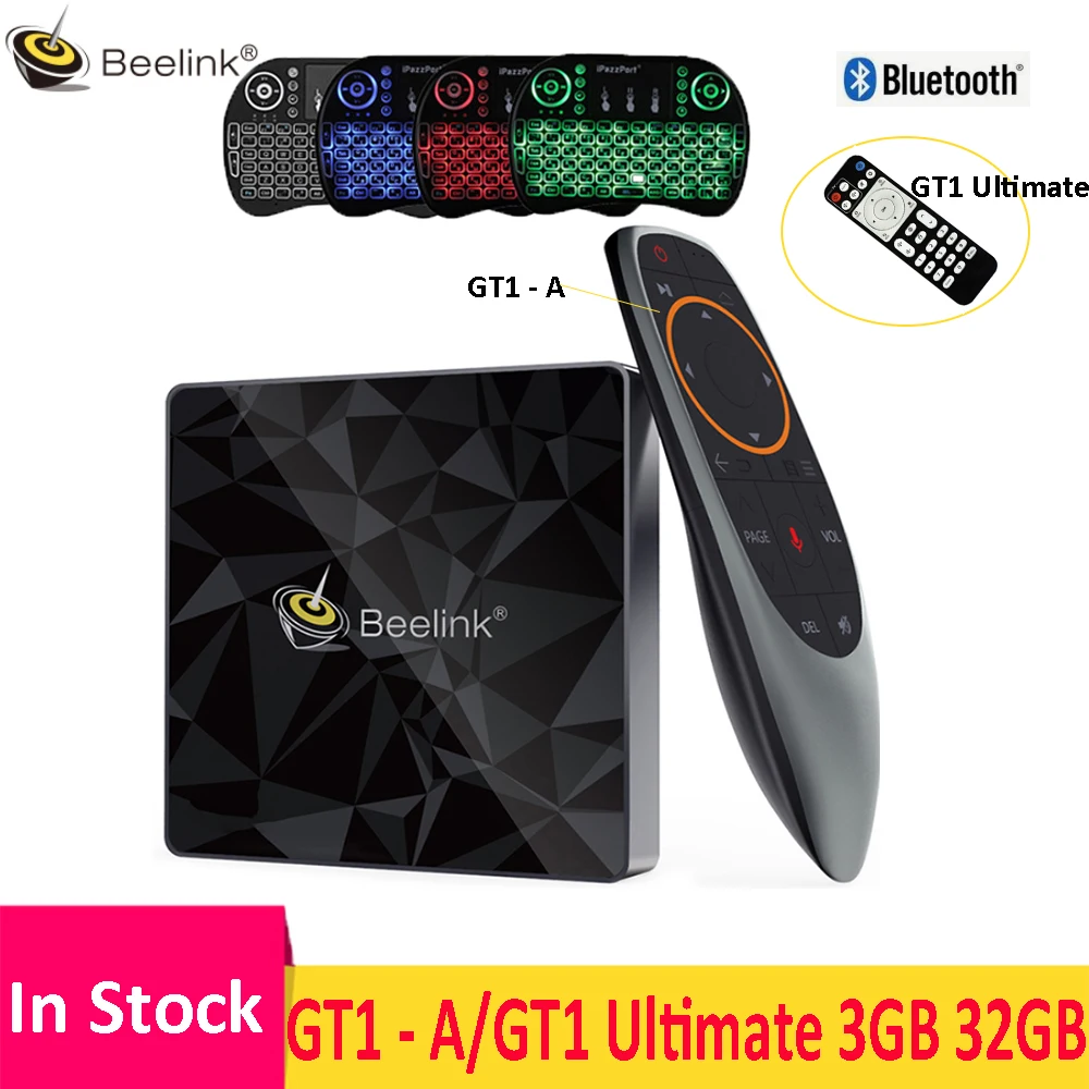 Beelink GT1 Ultimate tv Box 3g 32G Amlogic S912 Восьмиядерный процессор DDR4 2 4G + 5 8G двойной WiFi Android 7 1