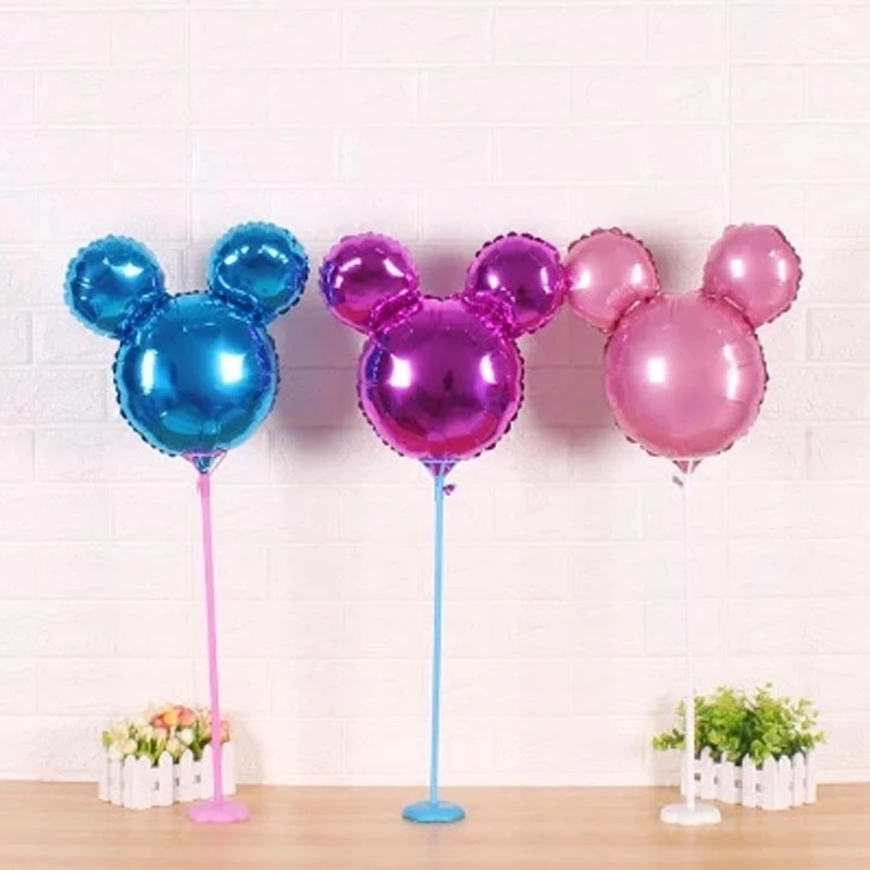1 шт. гигантские 24 дюймов Микки голова шары фольгированные милый градиент Минни