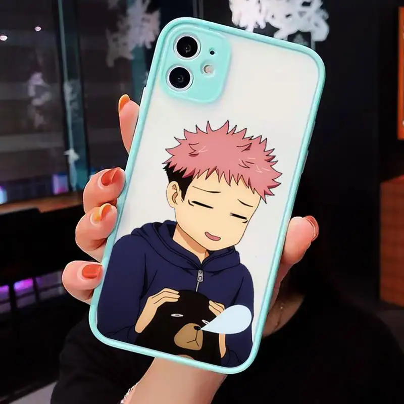 

Jujutsu Kaisen Anime Phone Case Matte Transparent For iPhone 12 Mini 11 Pro XR XS Max 7 8 Plus