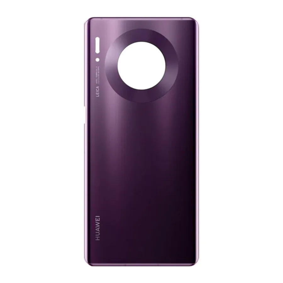 Для huawei mate 30 Pro батарея Задняя стеклянная крышка задняя дверь корпус окно с объективом камеры для huawei mate 30 Pro крышка батареи - Цвет: Purple No Lens