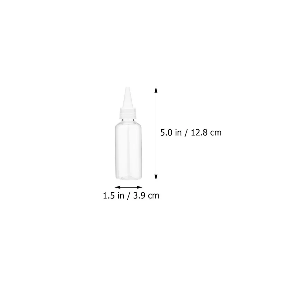 

35Pcs 30ml Clear Bottle Squeeze Applicator Dispenser with Pointed Mouth