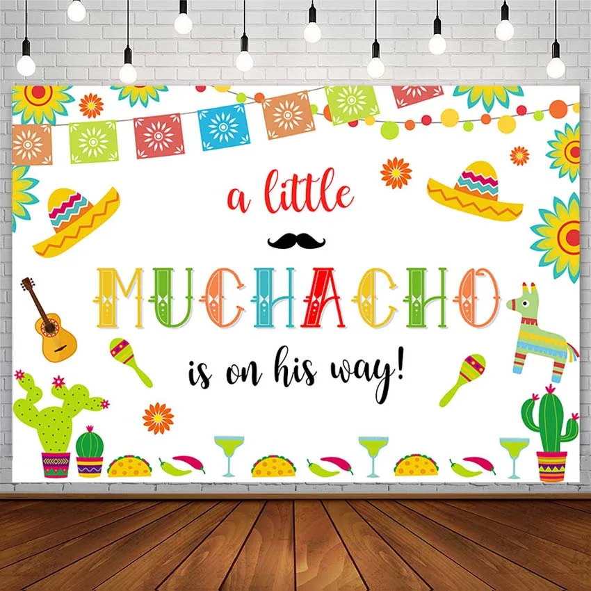 Декорации для детской фотосъемки с изображением мексиканской фиесты