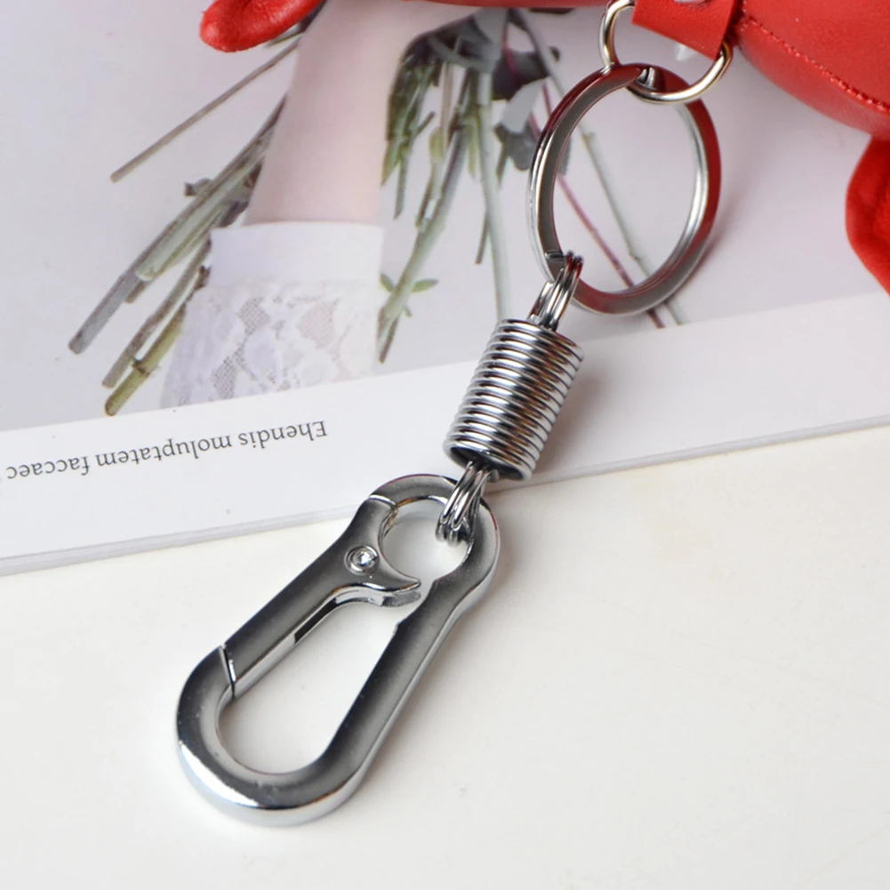

Mini Bulldog Puppy Faux Leather Doll Hanging Pendant Key Ring Keychain Decor