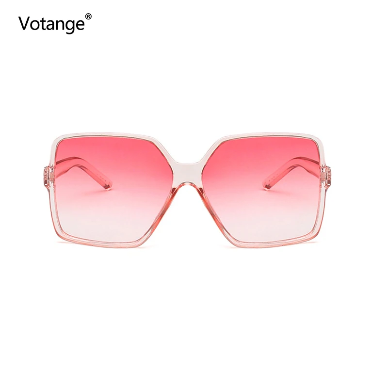 

Oversized Square Sunglasses Women 2020 Fashion Vintage Plain Sun Glasses Men Gafas Big Shade Mirror UV400 oculos de sol E068