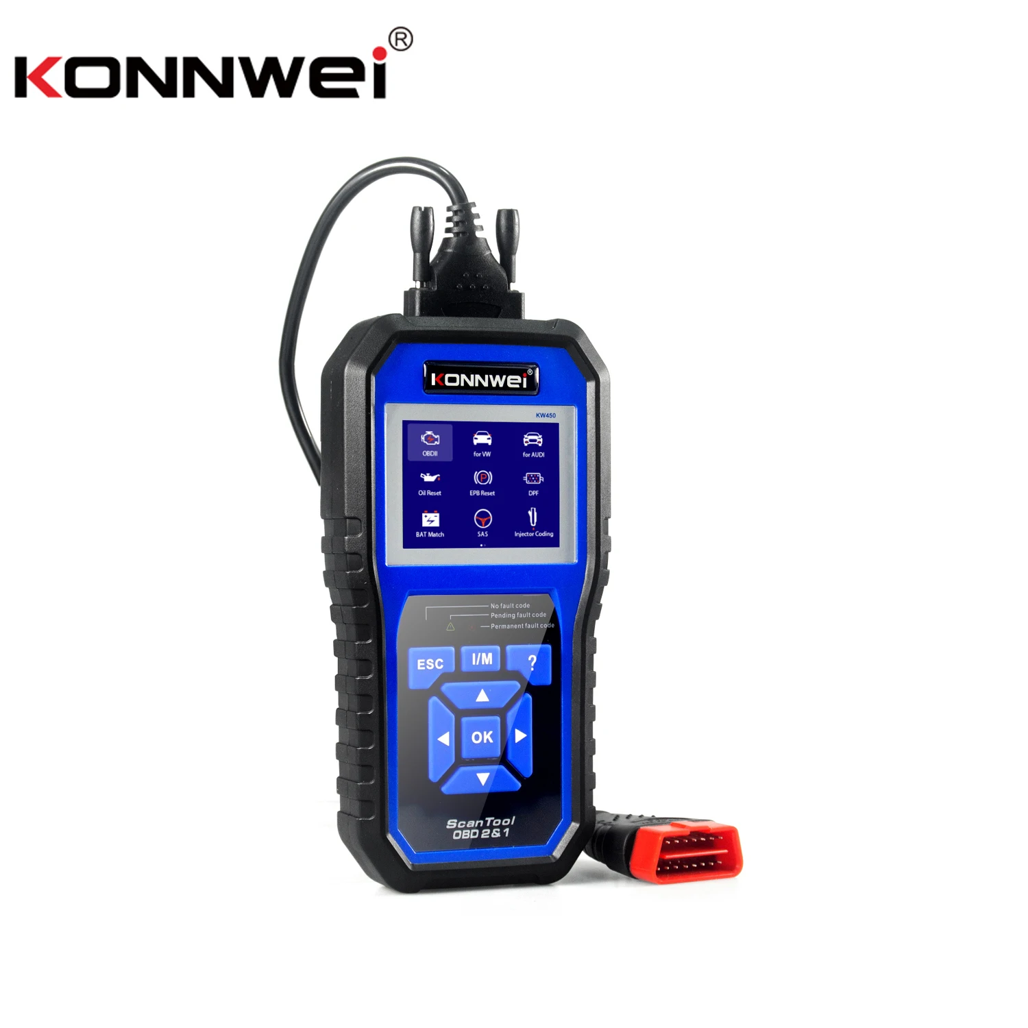 

KONNWEI elm327 Расширенный Универсальный OBD2 сканер для считывания кодов ошибок двигателя автомобиля для VW AUDI сканер