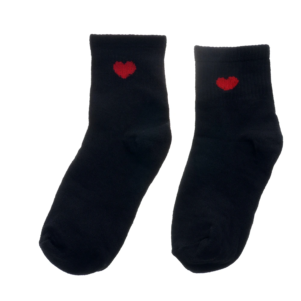 Носки женские/мужские дышащие до щиколотки повседневные хлопковые с рисунком