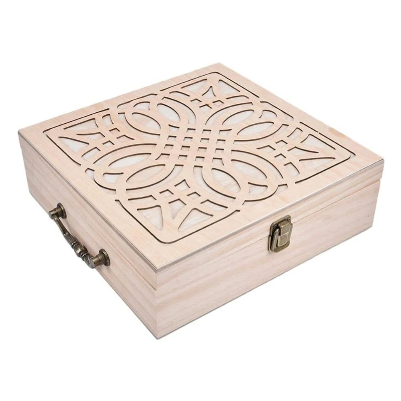 

62 Grids Wooden Essential Oil Storage Case Essential Oil Bottle Organizer Makeup Organizer Case For Travel And Presentation