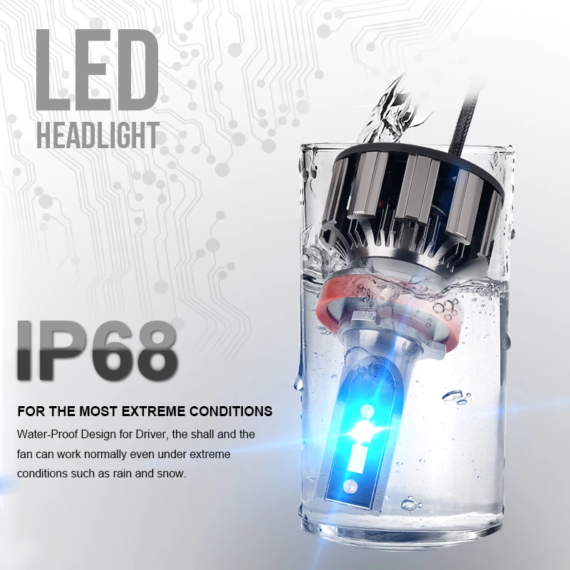 Фото Приложение Bluetooth Управление RGB H11 светодиодный Автомобильный светодиодный фар H4 H7 HB3 HB4 турбо светодиодный автомобильных фонарей Сменные H1 H3 H8 H9 9005 H11 светодиодный лампы №4