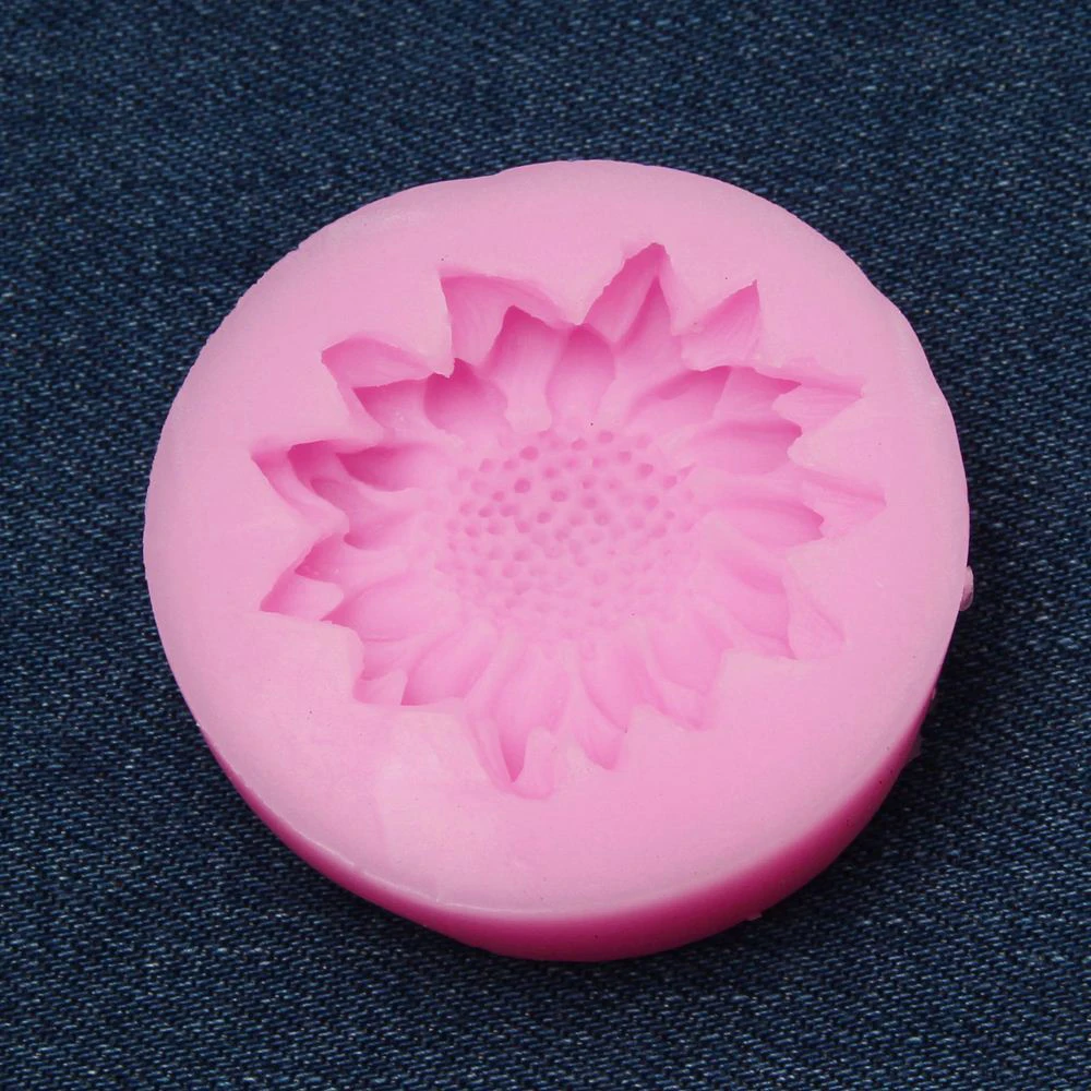 Цветы подсолнечника силиконовые формы для мыла Цветочная форма силикагель цветы