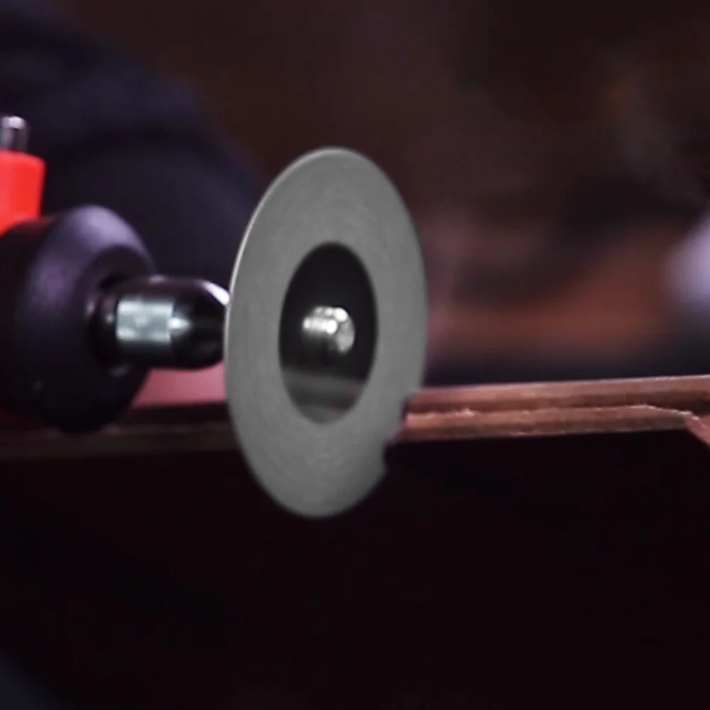 

New Hot Sale 10Pcs 22mm Mini Sharp Diamond Cut Off Rotary Tool Cutting Disc Disks DIY Tools Accessories For Dremel with 2Pcs rod