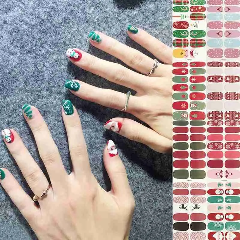 

Nail Art Christmas Snowflake Nail Sticker DIY Decoration Christmas Halloween Nails Sticker Nail Art Decoration