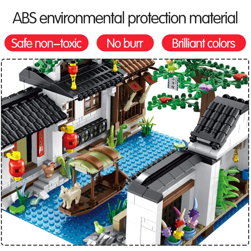 1801 шт. Детский конструктор уличный двор | Игрушки и хобби