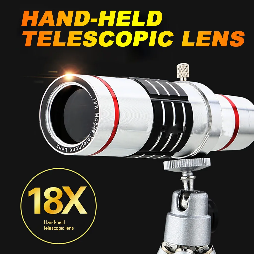 Универсальный телескопический объектив с 18 кратным увеличением|Телескоп и